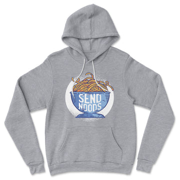 Send Noods Hoodie in Athletic Heather color